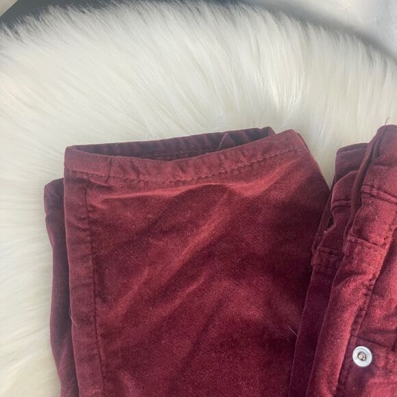 Adriano Goldschmied AG The Stevie Wine Velvet Textured Slim Straight Jea… - Picture 5 of 12